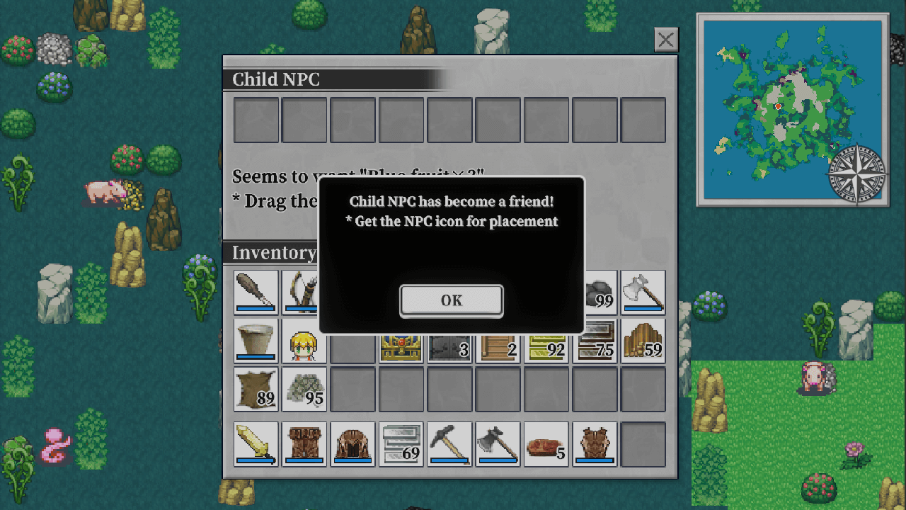 You can make NPCs your friends.